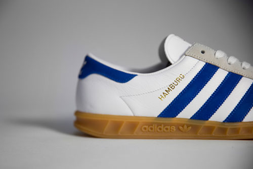 Adidas Hamburg trainers reissued in white and royal blue