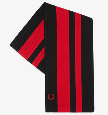 Fred Perry x Hilltop stripe college scarves