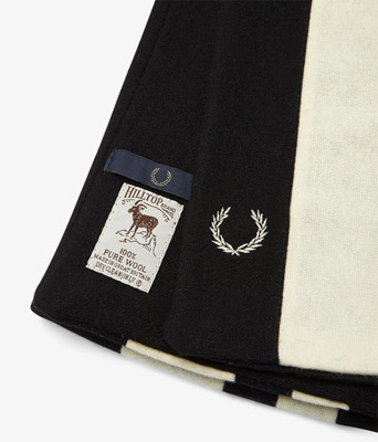 Fred Perry x Hilltop stripe college scarves