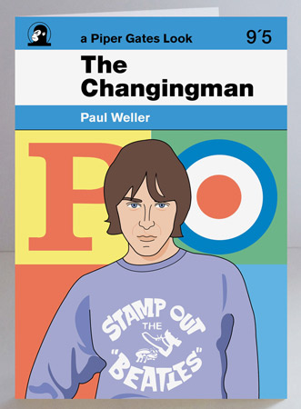 Limited edition Paul Weller The Changingman print and greetings card by Piper Gates Design