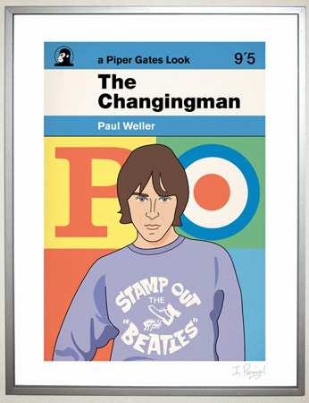 Limited edition Paul Weller The Changingman print and greetings card by Piper Gates Design