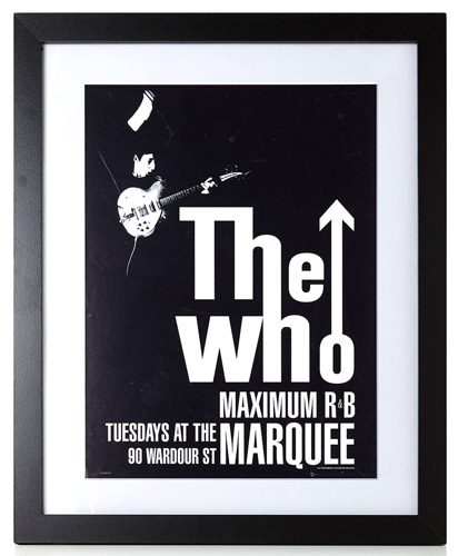 The Who Maximum R&B framed poster at BHS