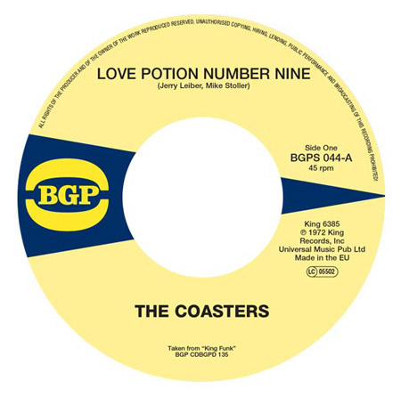 Reissue 45: The Coasters - Love Potion Number Nine / Cool Jerk on BGP