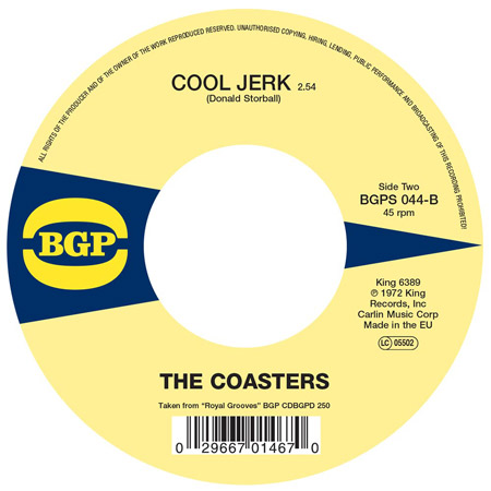 Reissue 45: The Coasters - Love Potion Number Nine / Cool Jerk on BGP