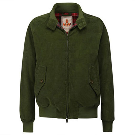 Italian corduroy Baracuta G9 harrington jackets