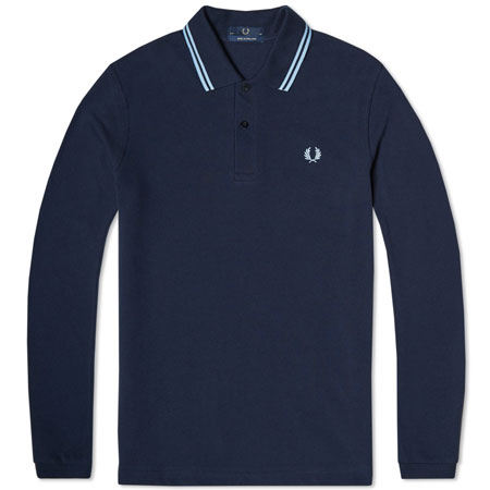 Back on the shelves: Fred Perry long sleeve twin tipped polo shirt ...