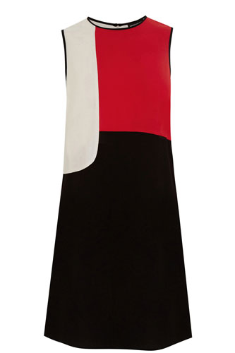 10. Colour Block Shift Dress at Warehouse