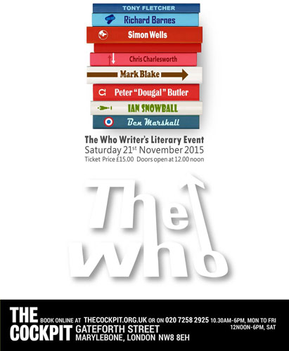 The Who Writer’s Literary Event in London