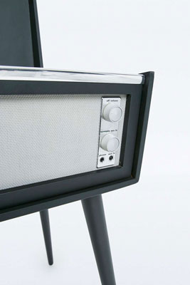 UO X Dansette record player with legs returns in a new monochrome finish