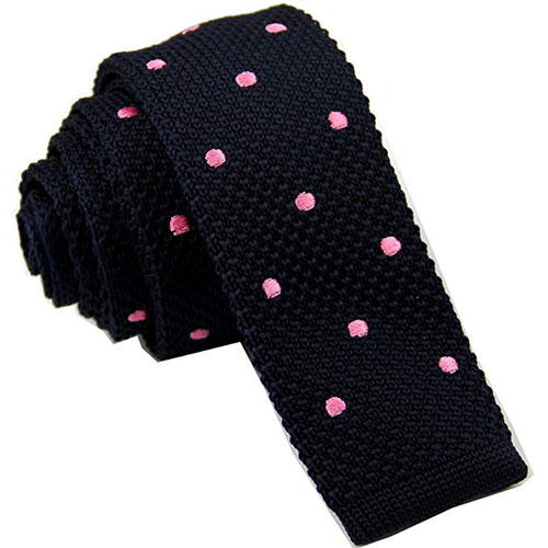 Budget vintage-style knitted ties at Amazon