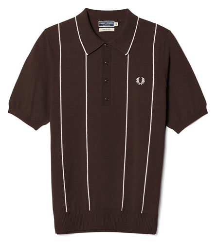 Fred Perry Reissues 1960s style Stripe Knitted Shirt Modculture