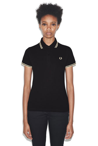 fred perry twin tipped polo shirt womens