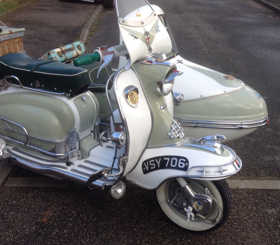 1959 Lambretta LI 125 with Bambini sidecar