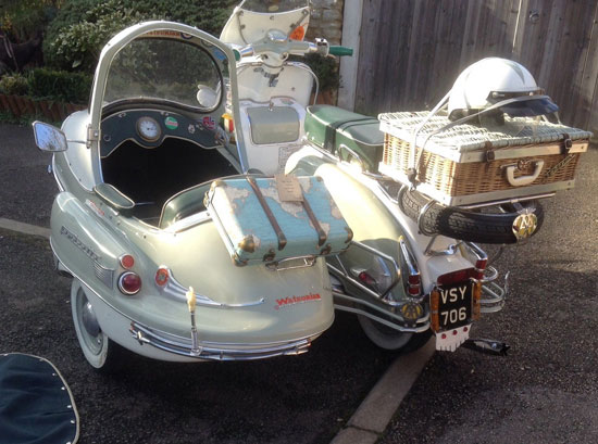 1959 Lambretta LI 125 with Bambini sidecar