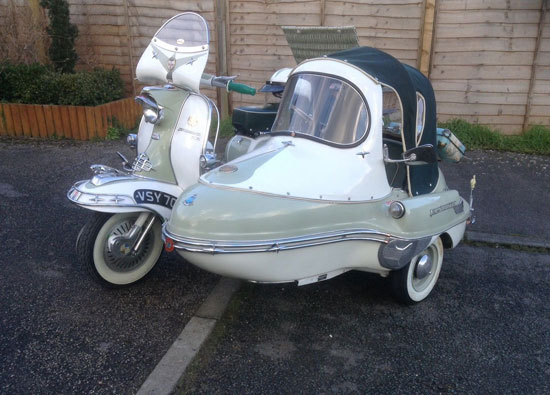 1959 Lambretta LI 125 with Bambini sidecar