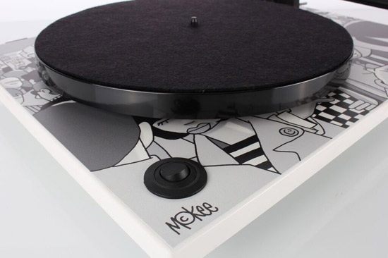 Pete McKee designs mod club-inspired Rega Club turntable for Record Store Day