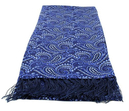 Tootal alternative: Narrow all over paisley silk scarves by Michelsons of London