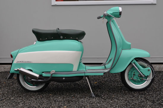 Fully restored Italian 1967 Lambretta Li 125 scooter