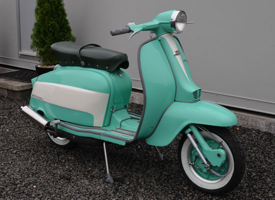 Fully restored Italian 1967 Lambretta Li 125 scooter