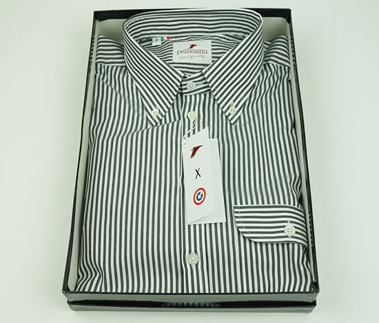 Pellicano x Modern Classic limited edition Geno striped button-down shirt