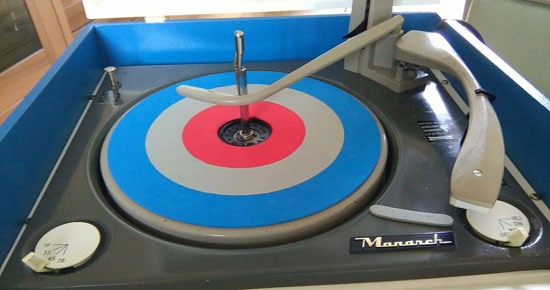 Mod-themed Dansette Bermuda record player on eBay