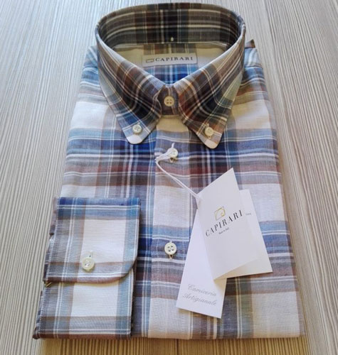 Capirari limited edition linen button-down shirts