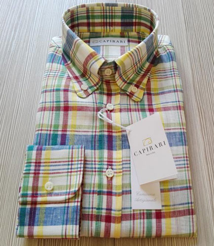 Capirari limited edition linen button-down shirts