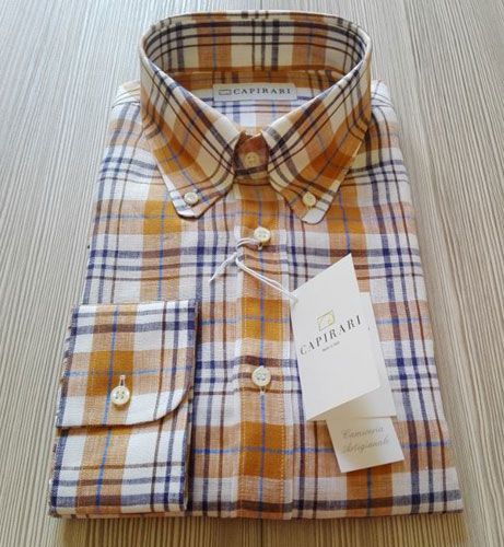 Capirari limited edition linen button-down shirts