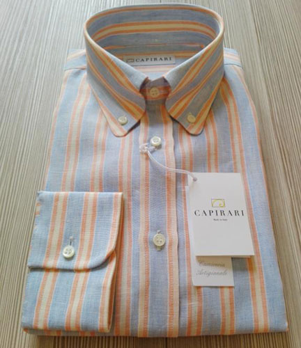 Capirari limited edition linen button-down shirts