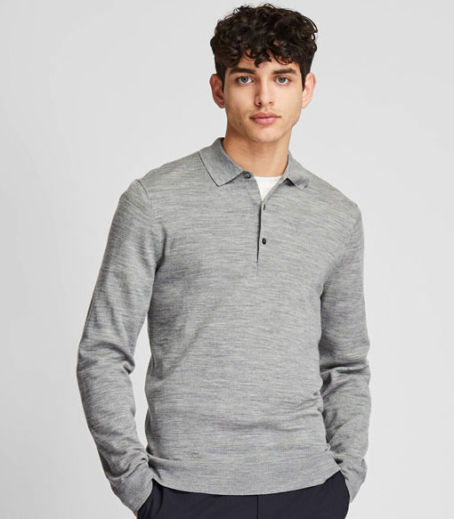 On a budget: Extra fine merino polo shirts at Uniqlo