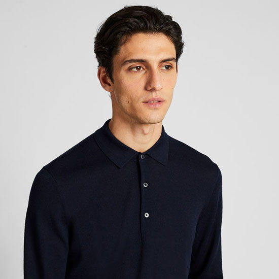 On a budget: Extra fine merino polo shirts at Uniqlo