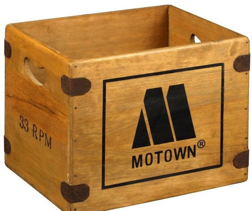 Wooden classic record label crates on eBay