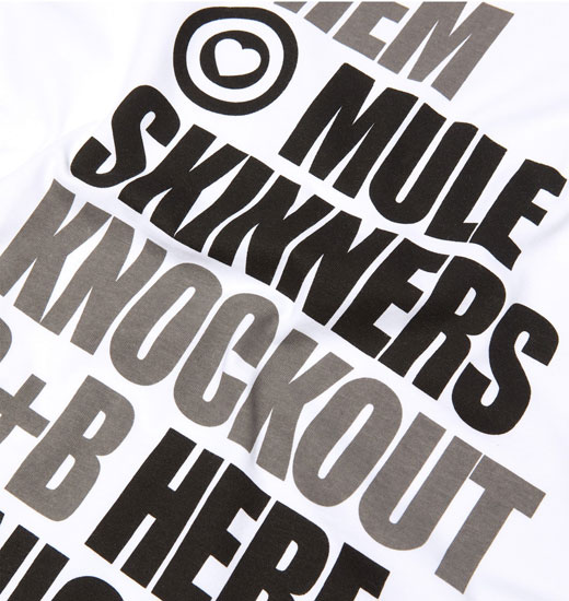 Fred Perry revisits the 1964 Mule Skinners t-shirt by Barney Bubbles