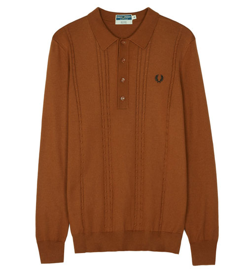 1960s reissue: Fred Perry Cable Knitted Shirt