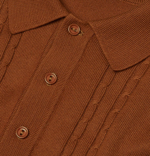 1960s reissue: Fred Perry Cable Knitted Shirt