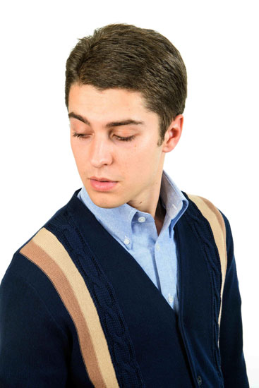 Style Gus Knitted V-Neck Cardigan 100% Cotton £79