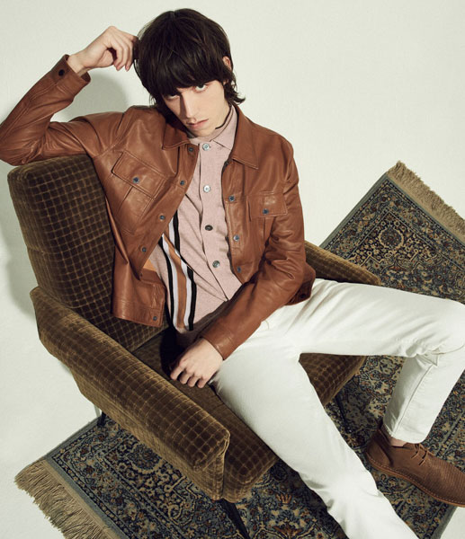 Leather jacket 60s style outlet