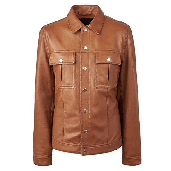 1960s-style button up leather jacket by Pretty Green - Modculture