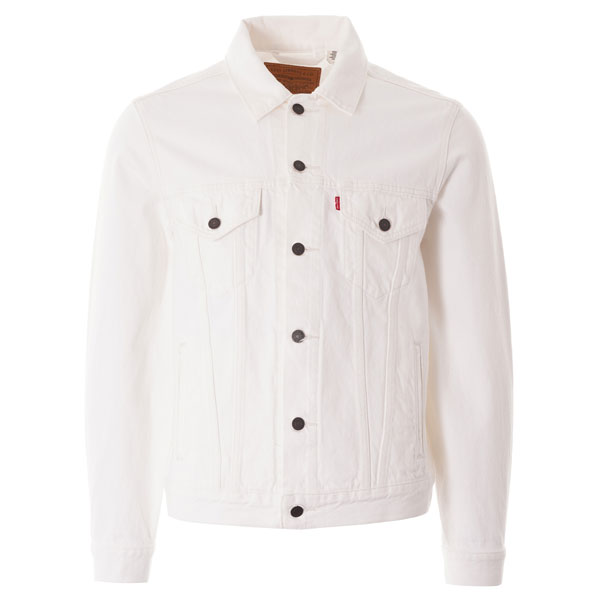 Classic Levi’s denim jacket in white returns