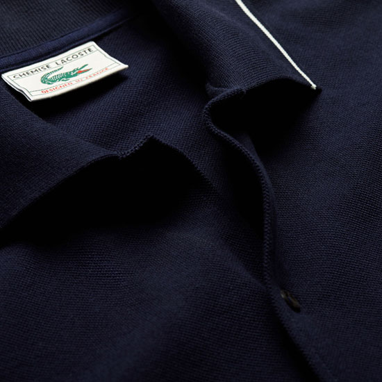 Lacoste limited edition 1960s buttoned polo shirt