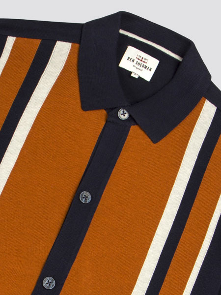 1960s-style button through polo at Ben Sherman - Modculture