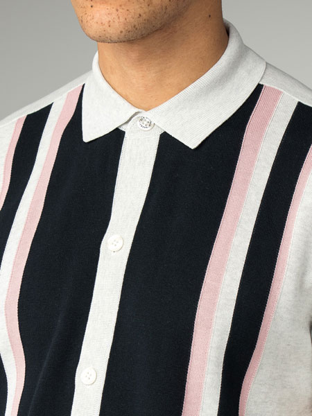 1960s-style button through polo at Ben Sherman