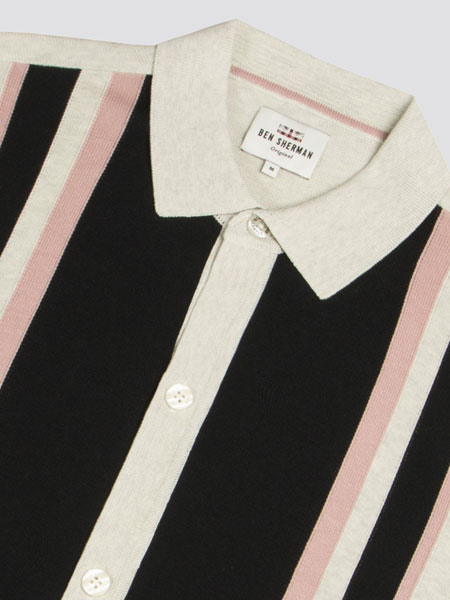 1960s-style button through polo at Ben Sherman