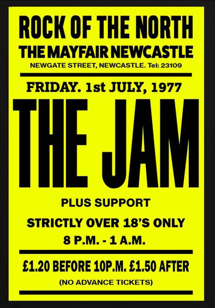 The Jam and The Who vintage gig posters by Bad Moon Prints