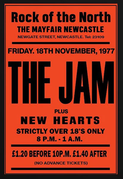 The Jam and The Who vintage gig posters by Bad Moon Prints