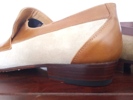 1960s-style penny loafers by Dr Watson Shoemaker