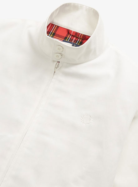 Fred Perry Harrington Jacket in white
