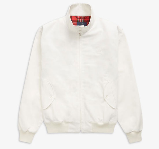 Fred Perry Harrington Jacket in white