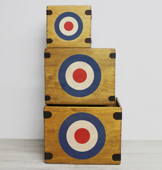 Mod target wooden LP and single crates