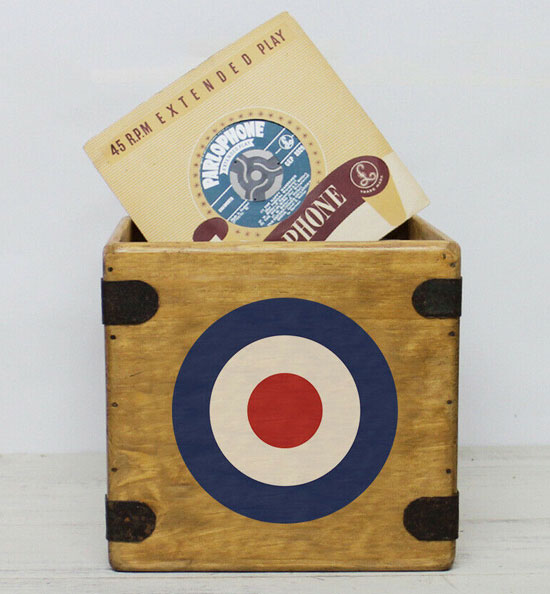 Mod target wooden LP and single crates